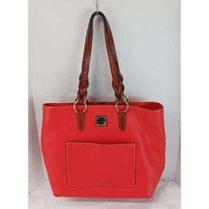 Dooney & Bourke Pebble Grain Tammy Tote Leather Double Handle Cell Phone Pocket